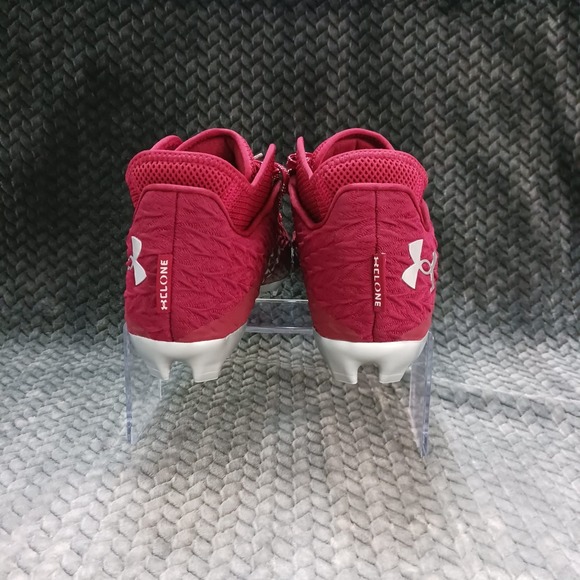 Under Armour UA Spotlight 4 MC Men Football Cleats Silver Red Size‎ 12 - Picture 3 of 9